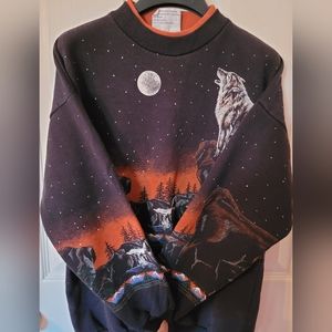 Vintage Howling at the Moon Sweater